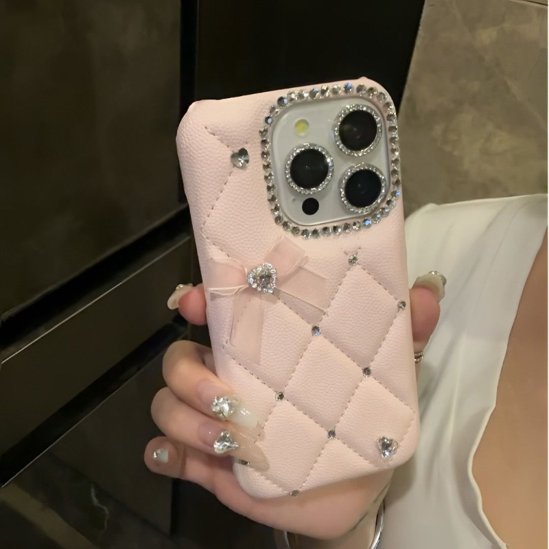 Luxury Bags From Japan - Luxueuze Girly Hartvormige Sprankelende Diamant Mesh