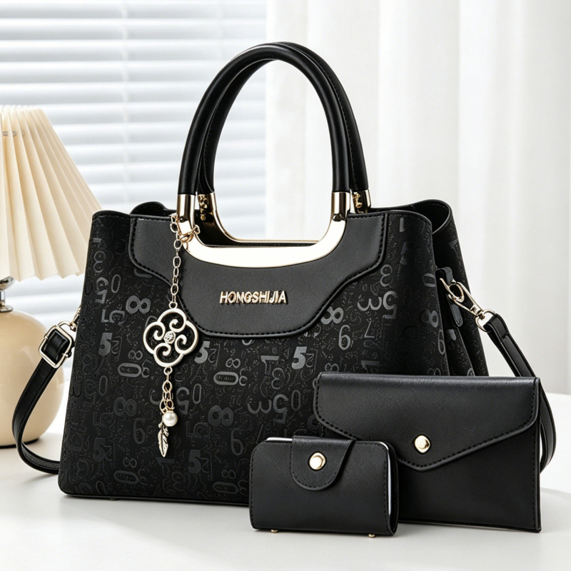 Luxury Bags For Women - 3-delige modieuze dameshandtasset, lichte luxe crossbodytas