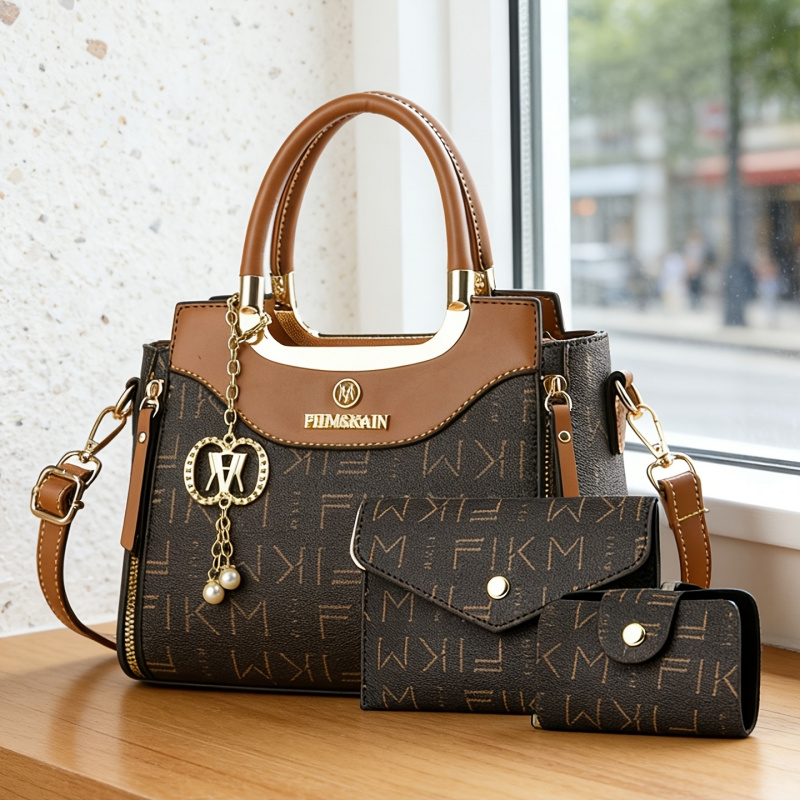 Luxury Bags For Women - 3-delige set luxe, hoogwaardige bedrukte tassen,