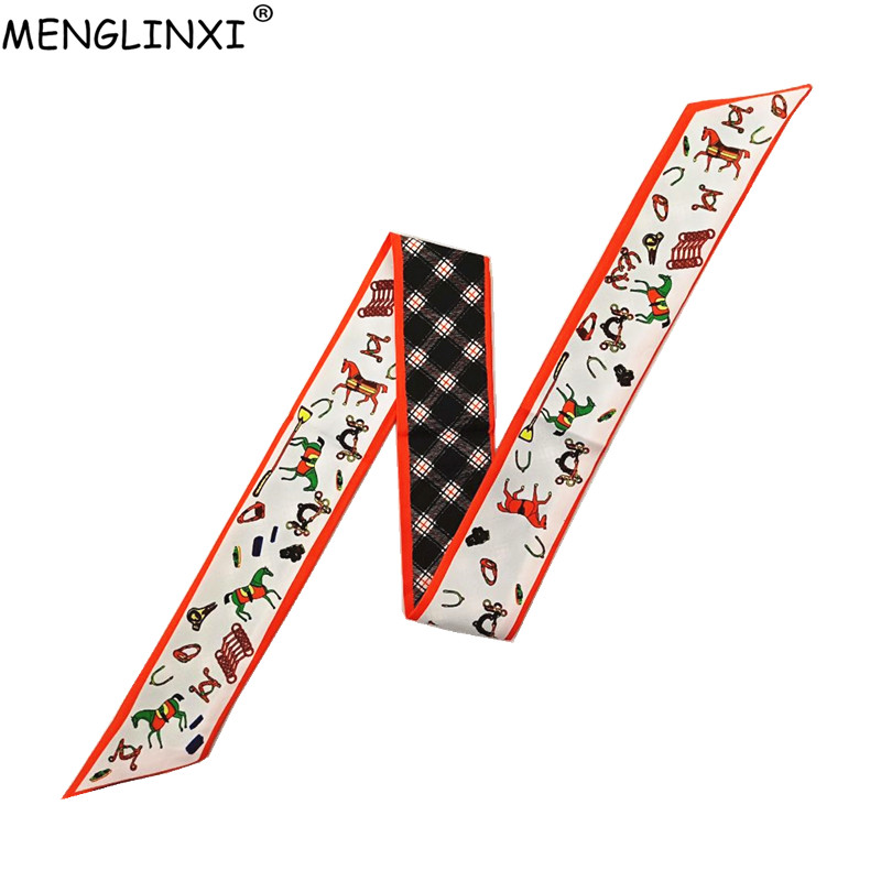Luxury Bags Women Brands - Paard Plaid Skinny Sjaal Vrouwen Tas