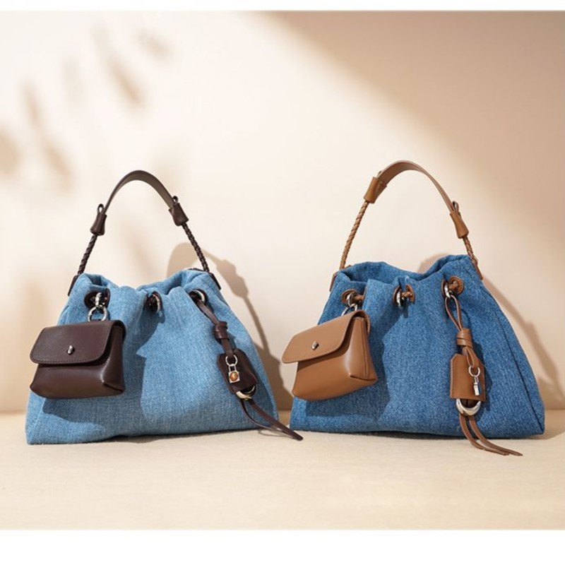 Luxury Bags Denim - JIAERDI High Street Denim Emmer Tas
