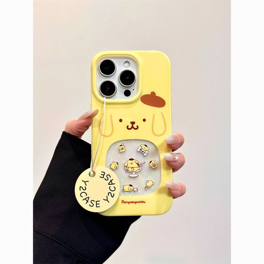 Luxury Bags From Japan - Schattige Cartoon Pompom Purin Luxe Telefoonhoesje