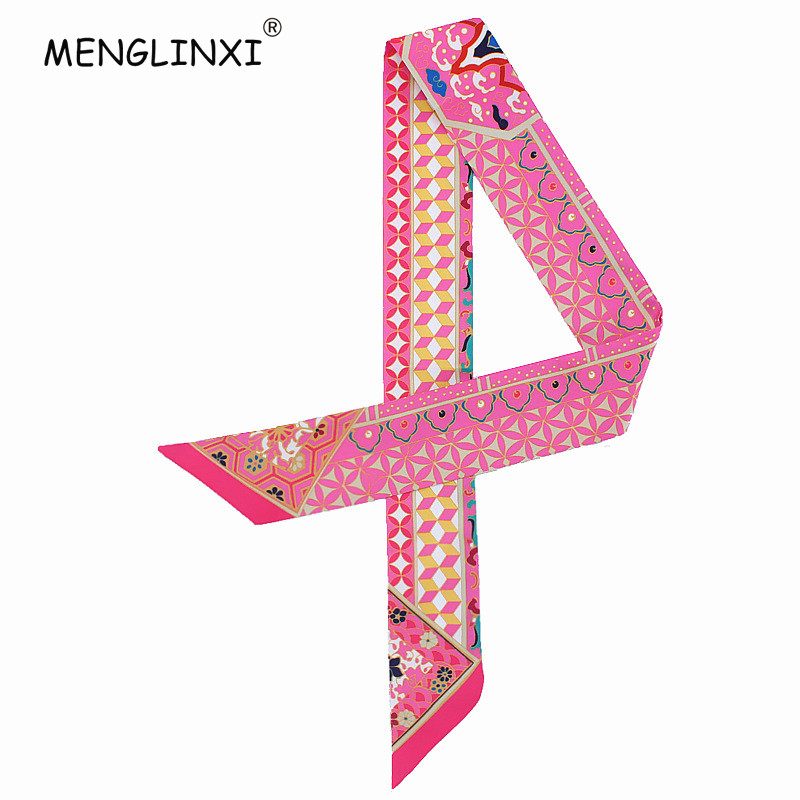 Luxury Bags Women Brands - Nieuwe Geometrische Bloemenprint Zijden Sjaal Vrouwen
