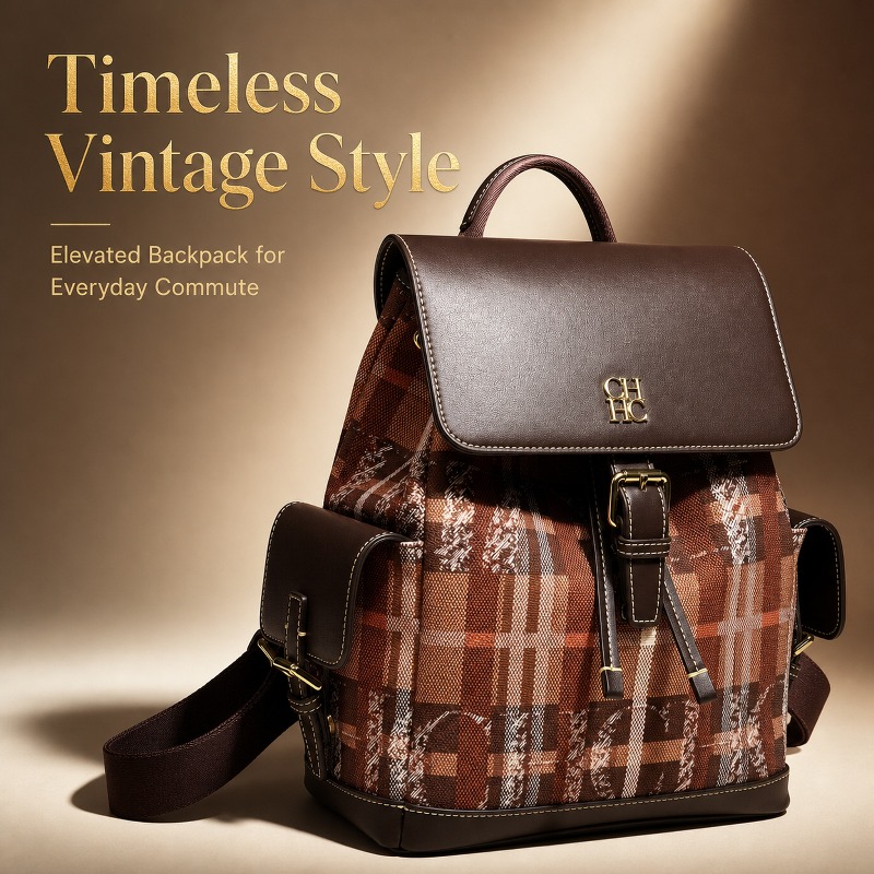 Luxury Bags For Women - CHHC Mode Kleurblok Rugzak Dating Veelzijdige