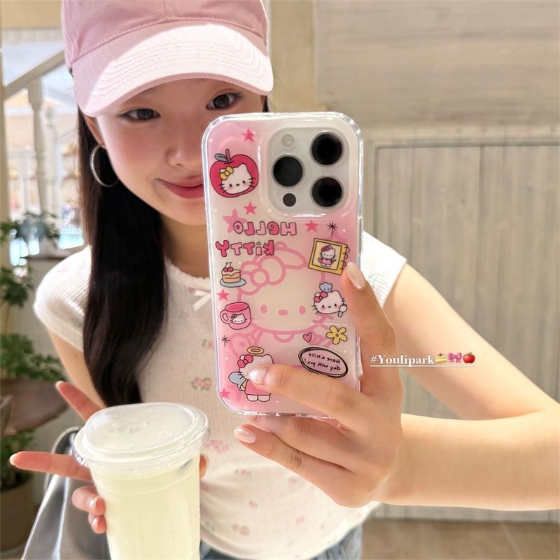 Luxury Bags From Japan - Cartoon Hello Kitty Telefoonhoesje voor iPhone