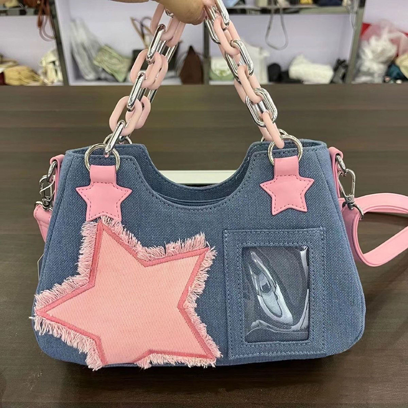 Luxury Bags Denim - Denim dames shopper tassen grote capaciteit