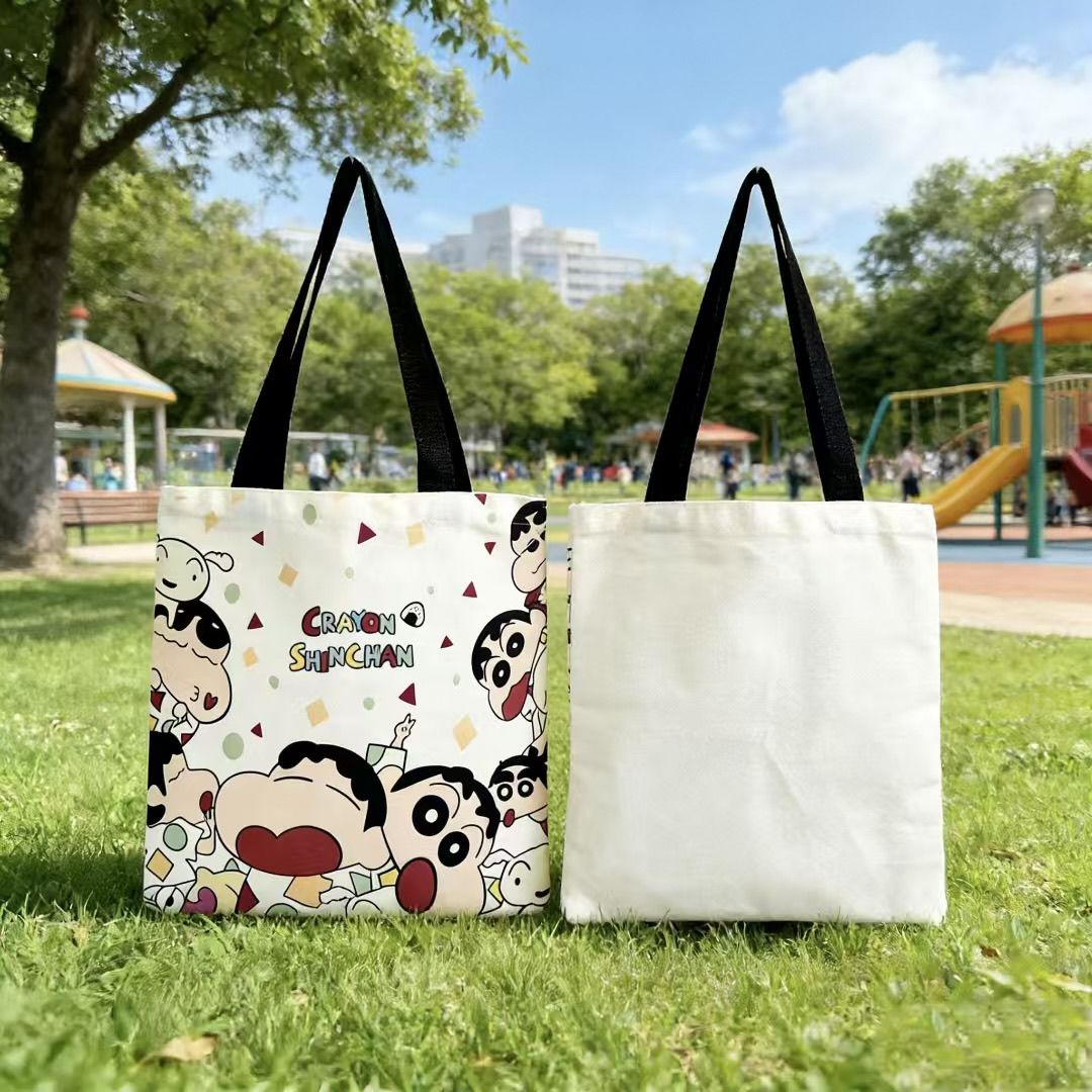 Shoulder Bag Slouchy - 2026 Nieuwe Crayon Shin-chan Canvas Tote
