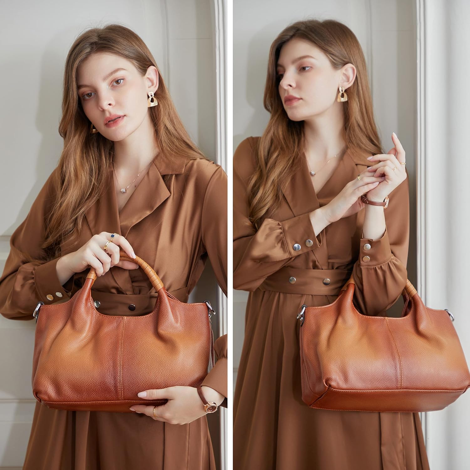 Echte leren schoudertassen en  - Quiet Luxury Bags Crossbody recensie en prijs