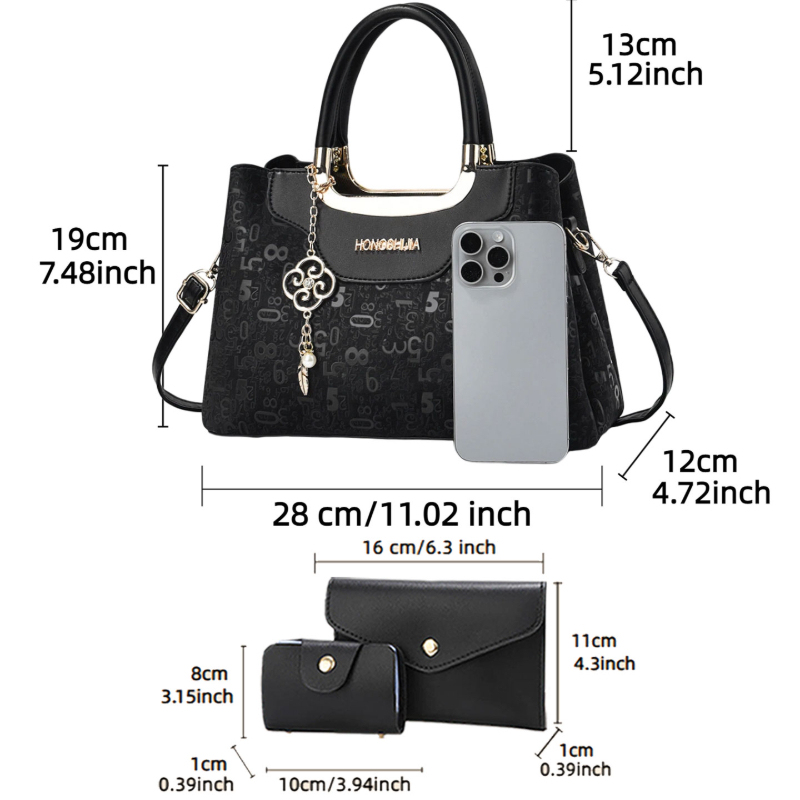 3-delige modieuze dameshandtas - Luxury Bags For Women recensie en prijs