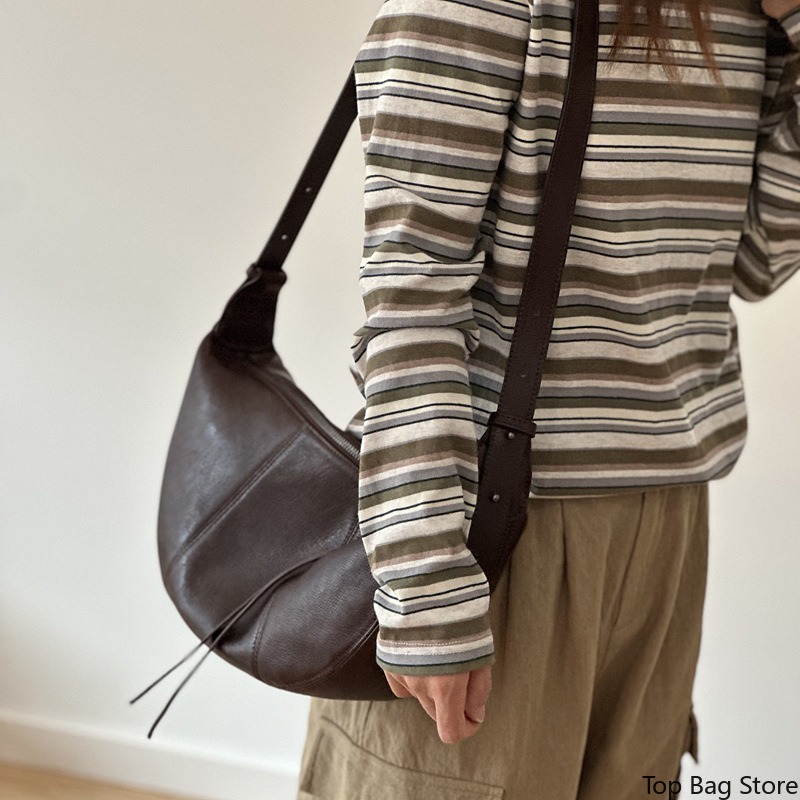 Echte leren hobo tas voor dame - Quiet Luxury Bags Crossbody recensie en prijs