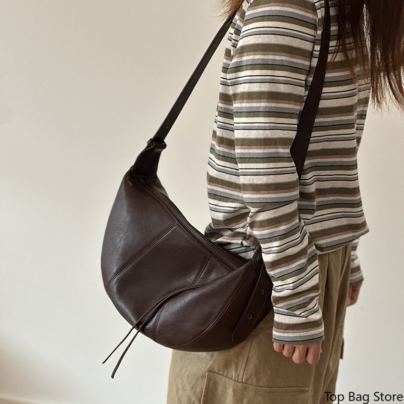 Echte leren hobo tas voor dame - Quiet Luxury Bags Crossbody recensie en prijs