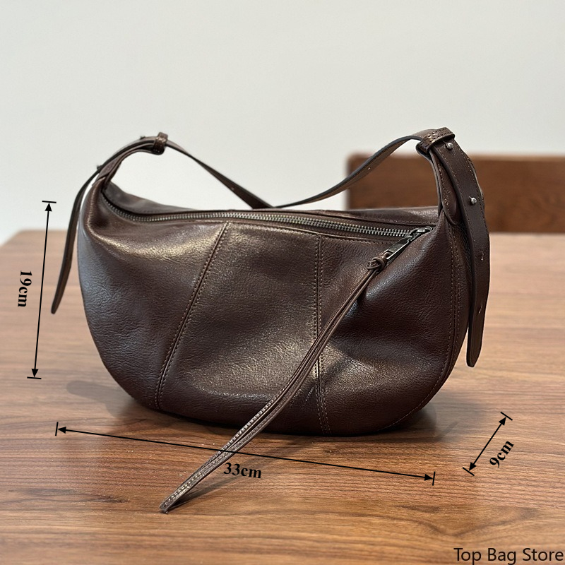 Echte leren hobo tas voor dame - Quiet Luxury Bags Crossbody recensie en prijs
