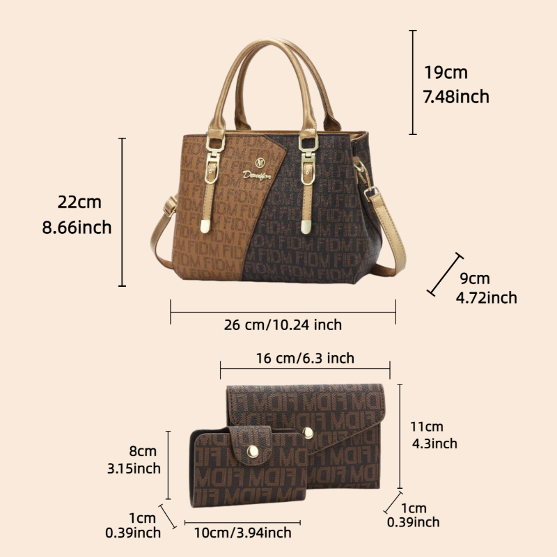 3-delige dames tasset, luxe pr - Luxury Bags For Women recensie en prijs