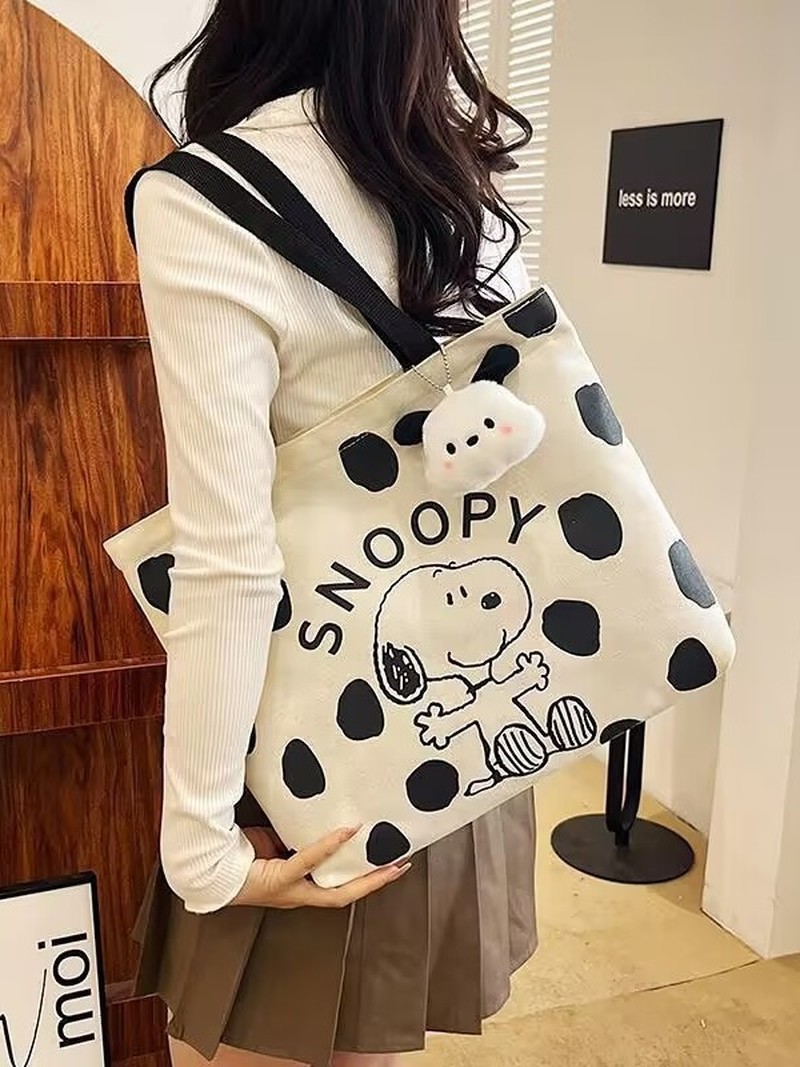 Cartoon Snoopy canvas schouder - Shoulder Bag Slouchy recensie en prijs